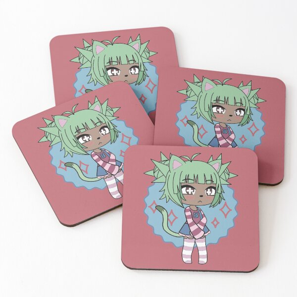Item preview, Gacha Series - Cute Gacha girl Pika with green hair and tail designed and sold by uwu-kitty.