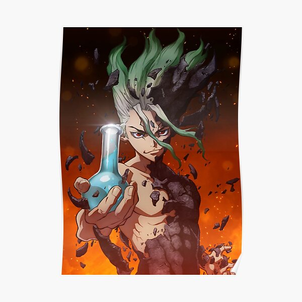 Dr Stone Wall Art Redbubble