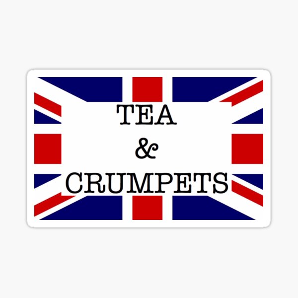 "Tea and Crumpets" Sticker by koolaidesticks Redbubble