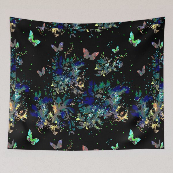 Item preview, Pattern Black Tropic Night designed and sold by runati.