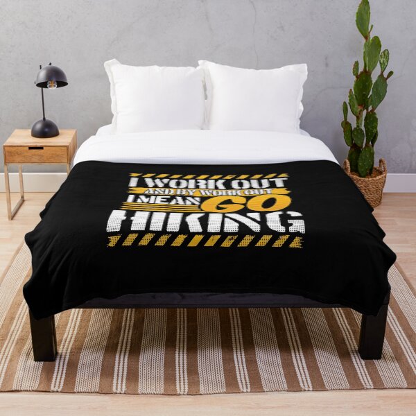 Item preview, I Work Out And By Work Out I Mean Go Hiking print designed and sold by RedmonsDesigns.