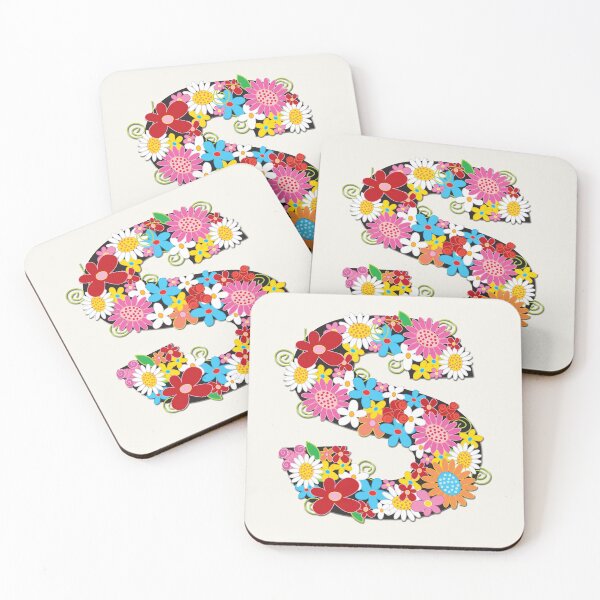 Item preview, Spring Flowers Alphabet S Monogram designed and sold by fatfatin.