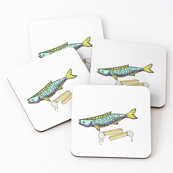 Item preview, Hand Drawn Fish & Chips  designed and sold by mawarcurious.