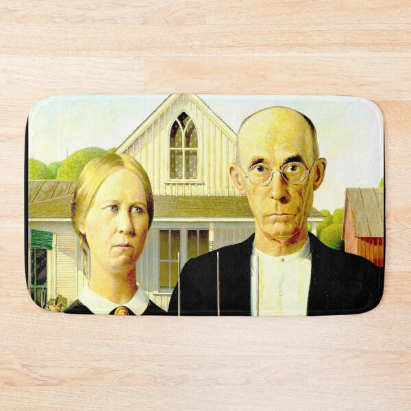 Item preview, AMERICAN GOTHIC : Vintage painting print by Grant Wood  designed and sold by posterbobs.