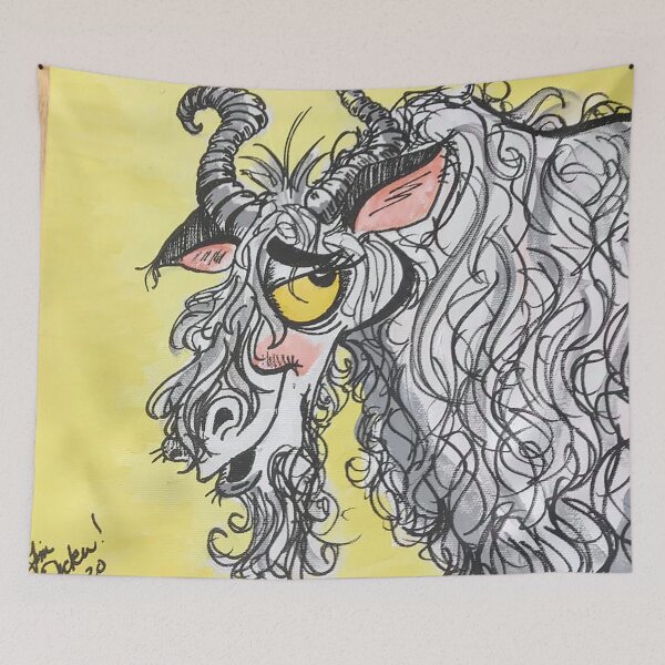 Item preview, Wildebeast On Yellow designed and sold by Timothy Decker.