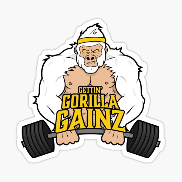 Gainz Gorilla Sticker