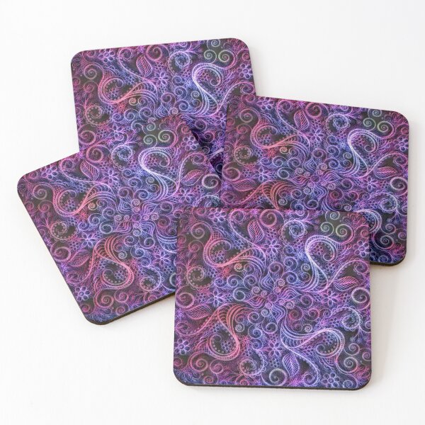 Item preview, Purple Fractal Mandala designed and sold by Vikingstaad.