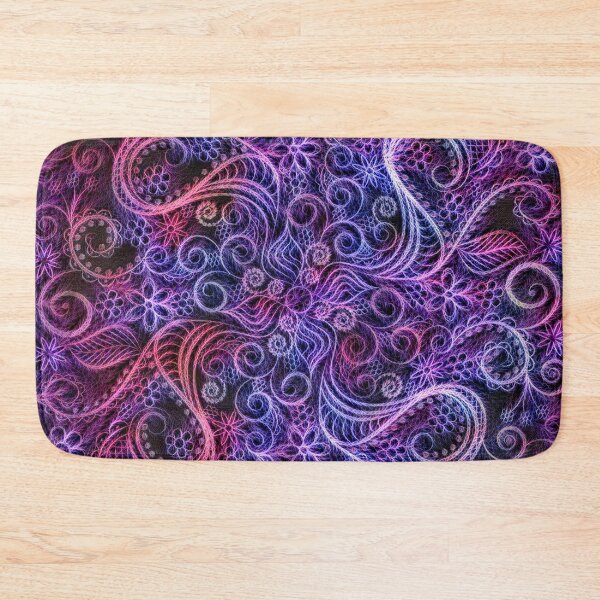 Item preview, Purple Fractal Mandala designed and sold by Vikingstaad.