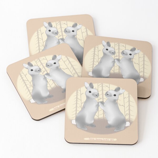 Item preview, Some bunny loves you︱Cute, Cuddly, Couple designed and sold by starryburrow.