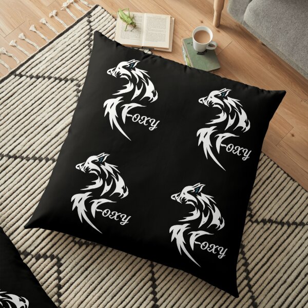 Foxy White Fox looking Foxy Floor Pillow