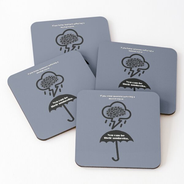 Item preview, If you know someone suffering a mental storm... You can be their umbrella. designed and sold by SirReel.