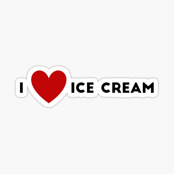 Item preview, I Heart Ice Cream designed and sold by WildSloths.