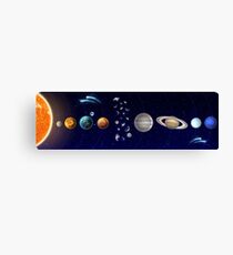 Solar System Canvas Print