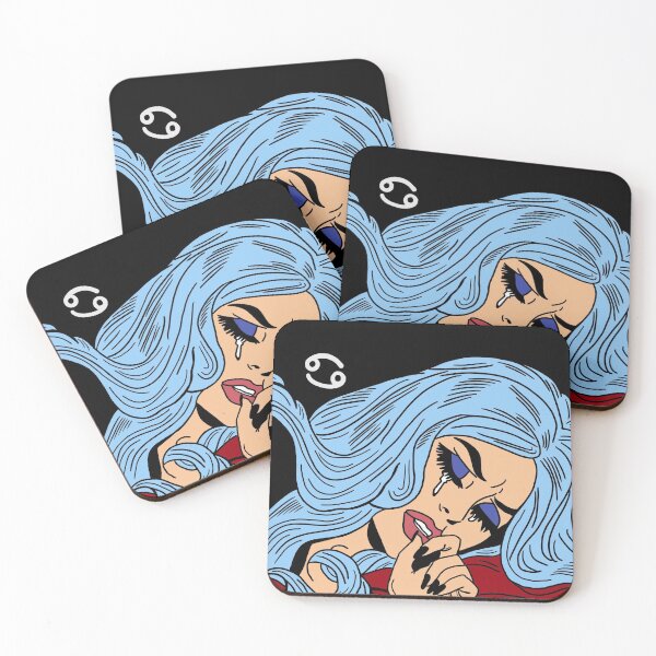 Item preview, "Sad Girls" Collection: Cancer designed and sold by lemondropmarket.