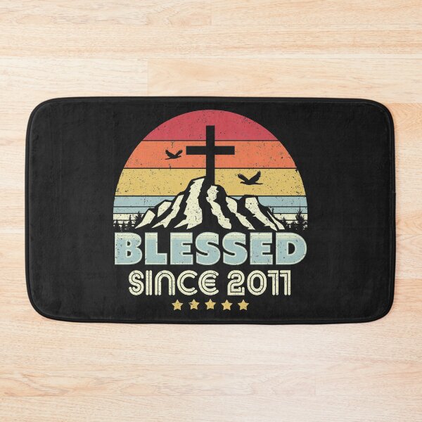Item preview, Blessed Since 2011 Print. Vintage, Christian Birthday Gift Graphic designed and sold by PackAPunch.