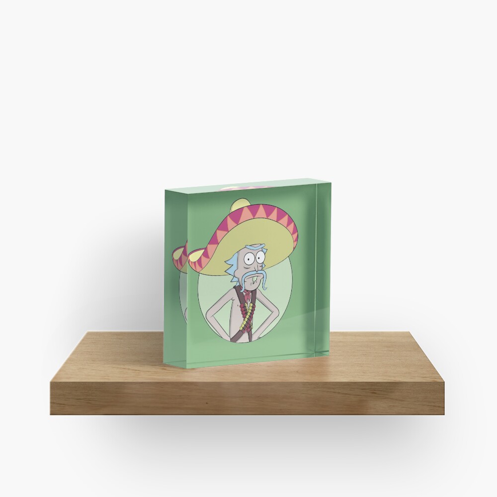 Mexican Rick Sanchez - Rick and Morty Acrylic Block