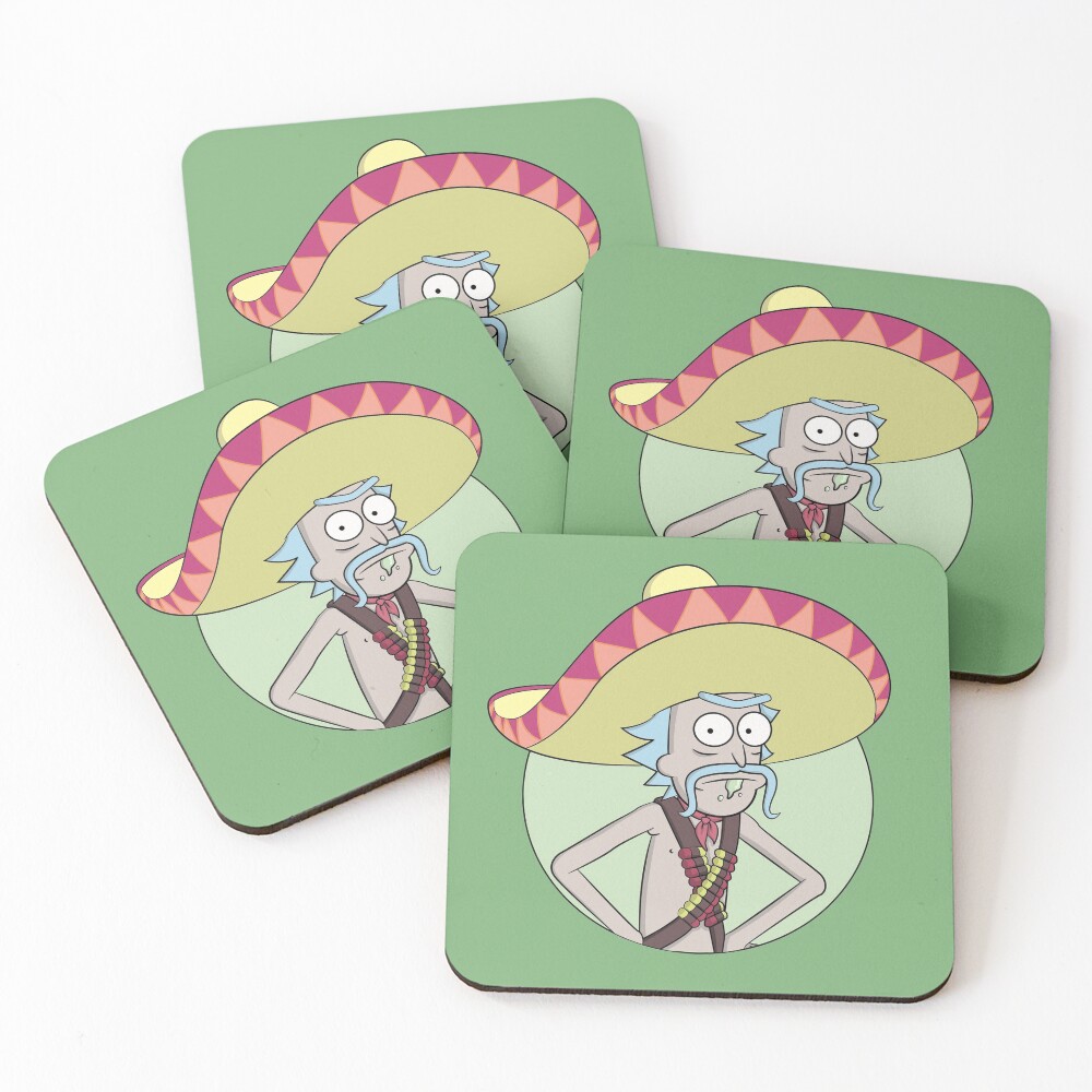 Mexican Rick Sanchez - Rick and Morty Coasters (Set of 4)