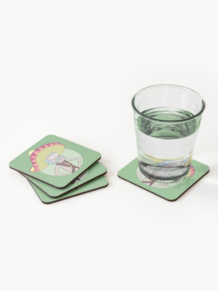 Alternate view of Mexican Rick Sanchez - Rick and Morty Coasters (Set of 4)