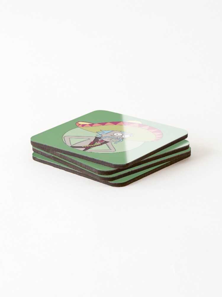 Alternate view of Mexican Rick Sanchez - Rick and Morty Coasters (Set of 4)