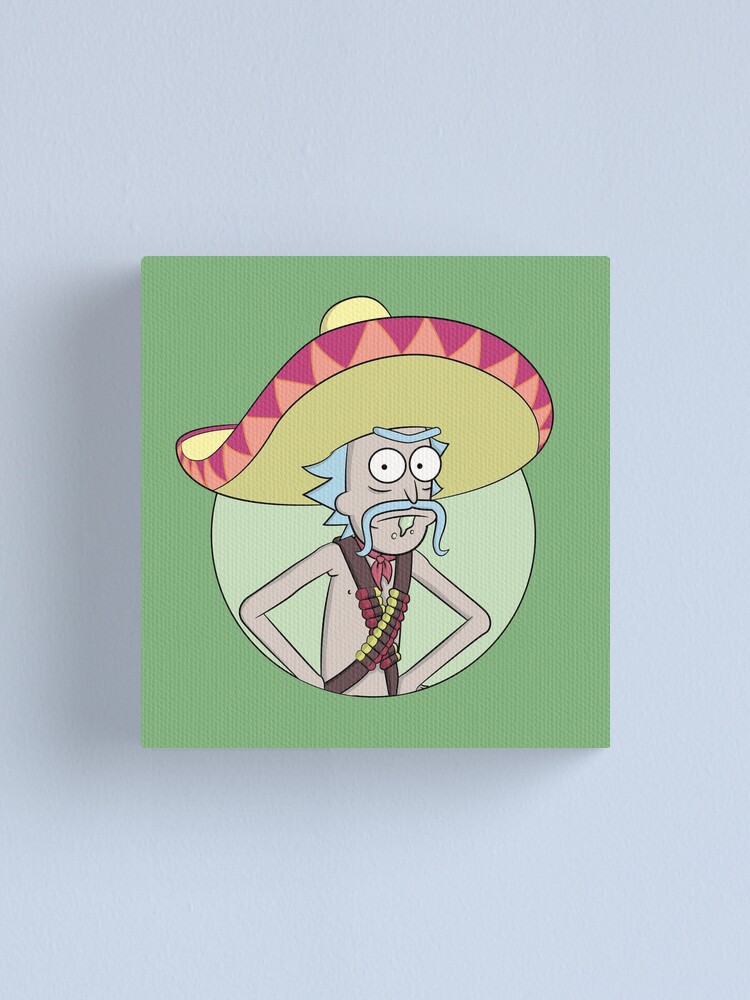 Alternate view of Mexican Rick Sanchez - Rick and Morty Canvas Print