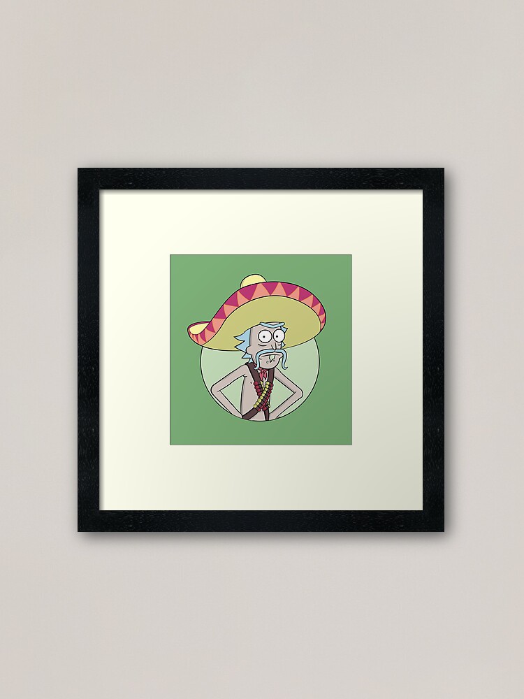 Alternate view of Mexican Rick Sanchez - Rick and Morty Framed Art Print