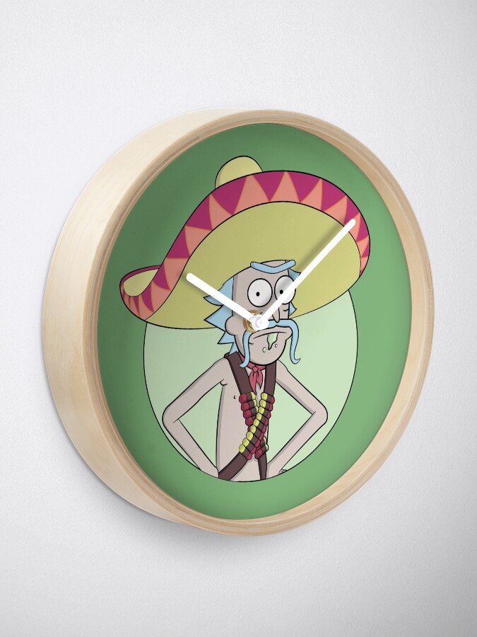 Alternate view of Mexican Rick Sanchez - Rick and Morty Clock