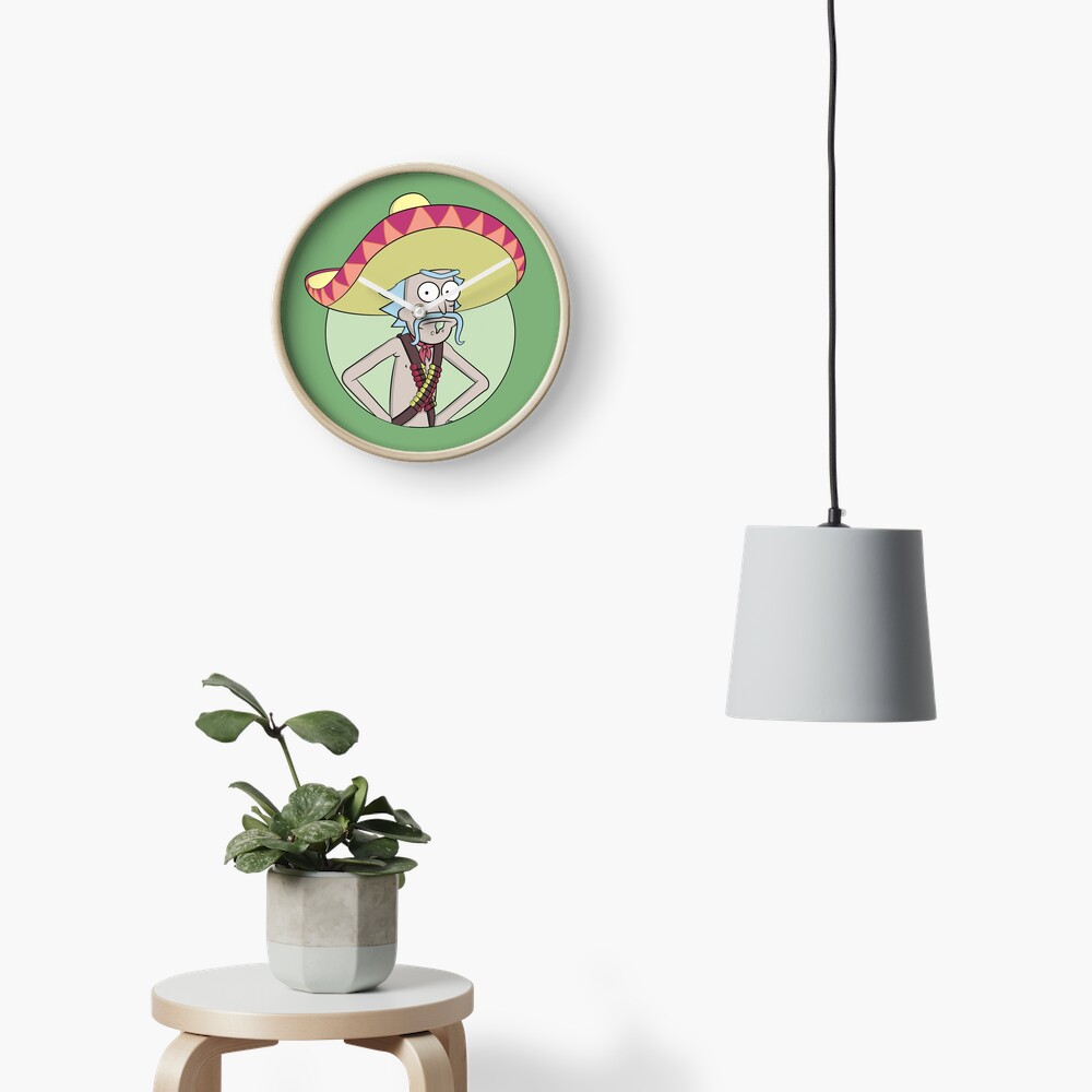 Mexican Rick Sanchez - Rick and Morty Clock