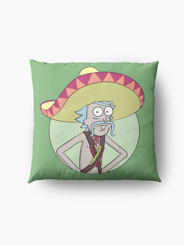 Alternate view of Mexican Rick Sanchez - Rick and Morty Floor Pillow