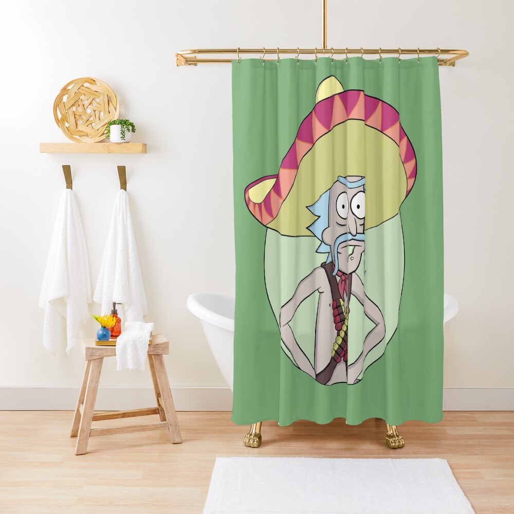 Mexican Rick Sanchez - Rick and Morty Shower Curtain