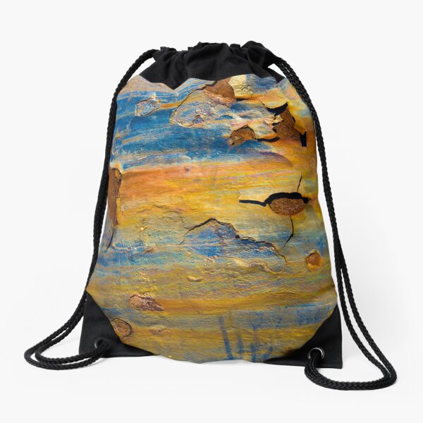 Colorful Rusty Metal Drawstring Bag