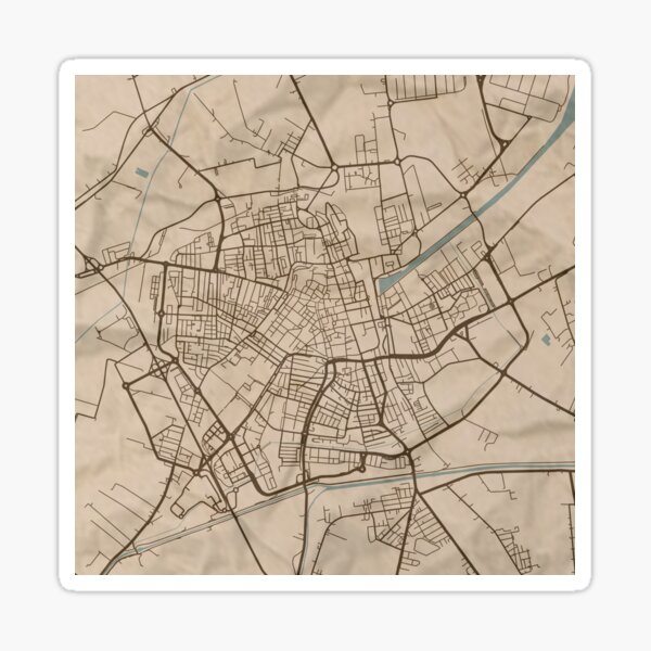 Item preview, Ravenna Sepia Map designed and sold by CPTVDesign.