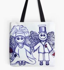 Wedding Angels Blue Tote Bag