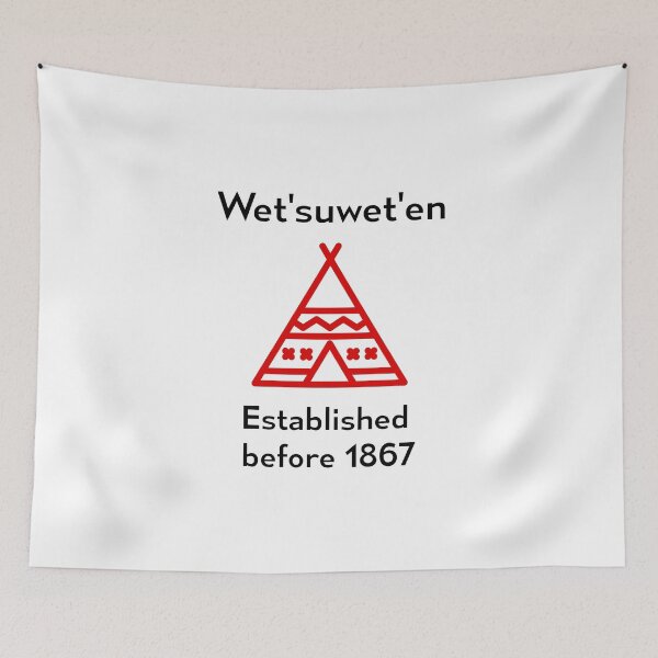 Item preview, Wetsuweten Established Before 1867 Silhouette Light-Color designed and sold by TinyStarCanada.