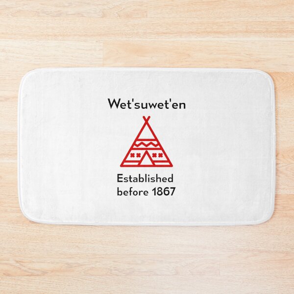 Item preview, Wetsuweten Established Before 1867 Silhouette Light-Color designed and sold by TinyStarCanada.