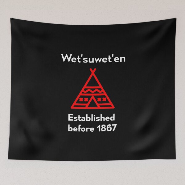 Item preview, Wetsuweten Established Before 1867 Silhouette Dark Color designed and sold by TinyStarCanada.