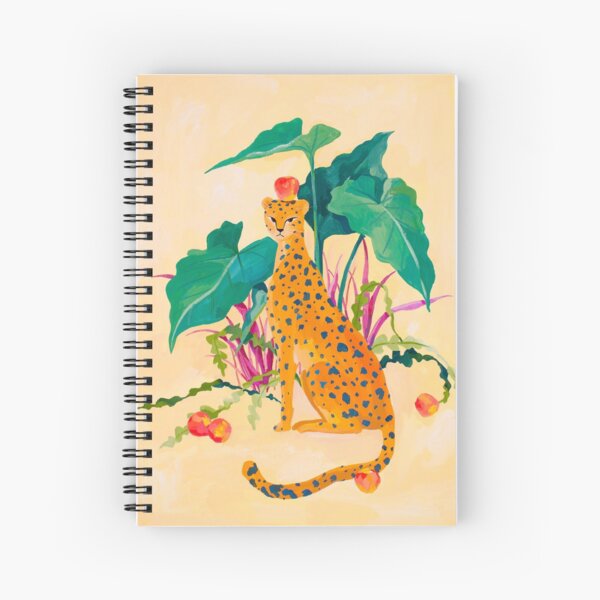 Cheetah and Apples Spiral Notebook