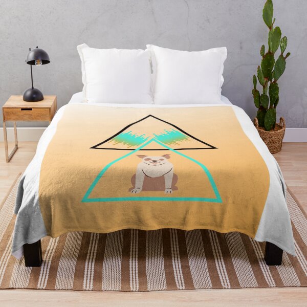 Item preview, Geometric Triangle Shape Green Shadow & Gold Dog Tee designed and sold by Laurelbdesigns.