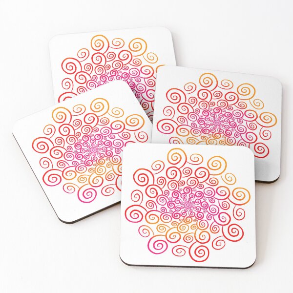 Item preview, Red Orange Spiral Design designed and sold by NikkisPaperCo.