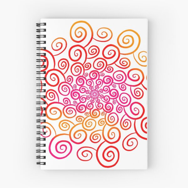 Item preview, Red Orange Spiral Design designed and sold by NikkisPaperCo.
