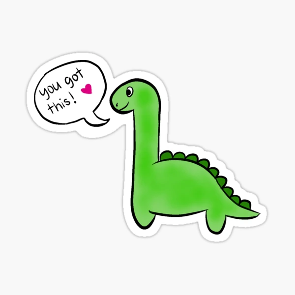 Dino Sticker for Sale by kristenkolp