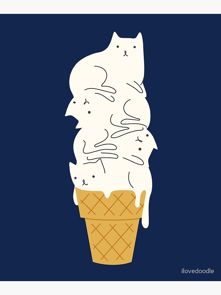 Cat Ice Cream by ilovedoodle