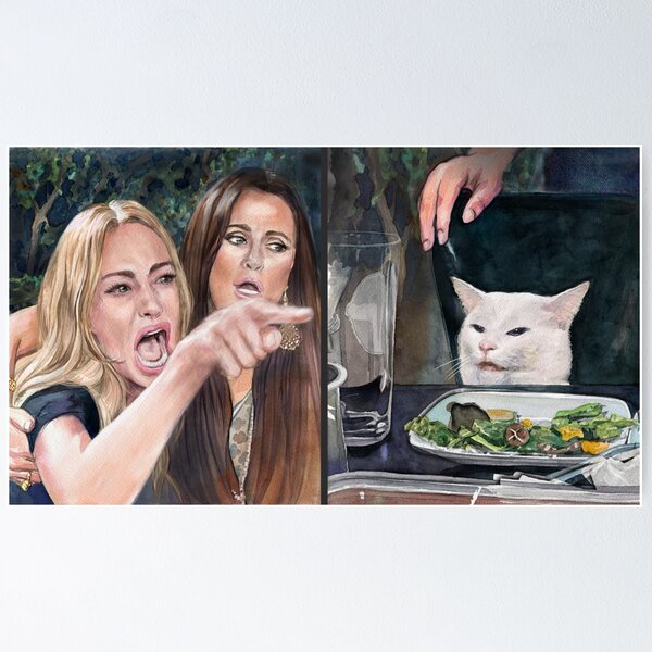 Item preview, Woman Yelling at Cat Meme-3 designed and sold by Fablica.
