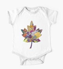 Beautiful Autumn Leaves One Piece - Short Sleeve