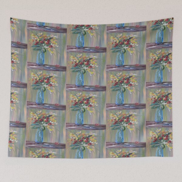 Item preview,  Flowers in a Blue Vase Soft Focus designed and sold by EloiseArt.