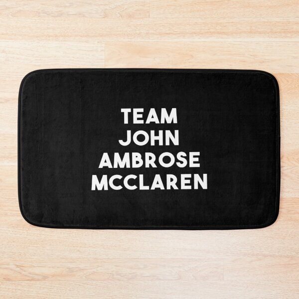 Item preview, Team John Ambrose Mcclaren (Black) designed and sold by quoteedesigns.