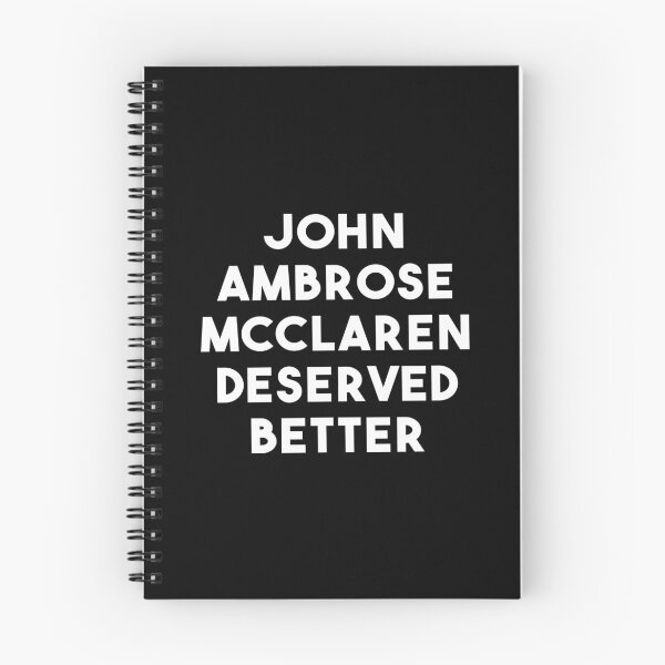 Item preview, John Ambrose Mcclaren Deserved Better (Black) designed and sold by quoteedesigns.