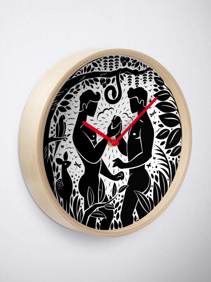 Alternate view of Adam n Steve option Clock