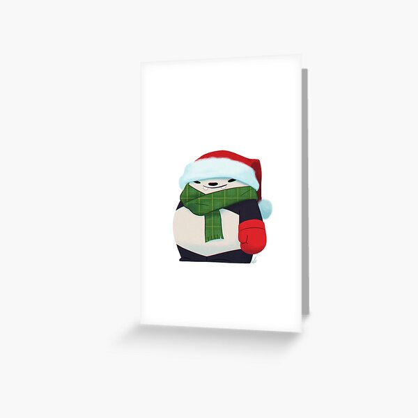 Holiday Panda Greeting Card