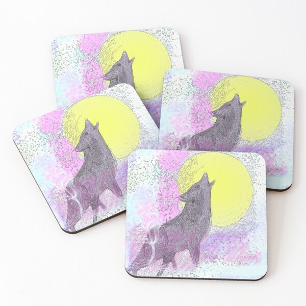 Item preview, Wolf and Moon designed and sold by MiraiHaven.