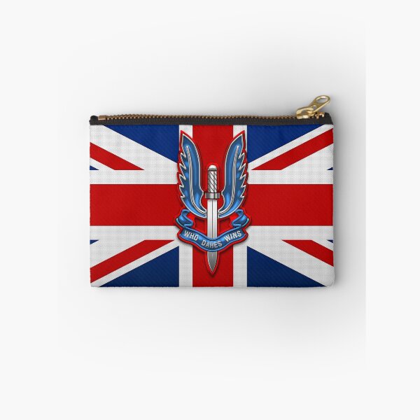 Item preview, Special Air Service - S A S Insignia over U K Flag designed and sold by Serge Averbukh Art Studio.